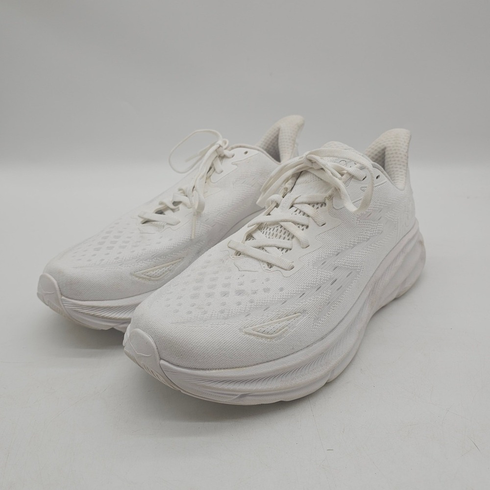 Hoka Clifton 9 Running Shoes Women's Size 11D White / White